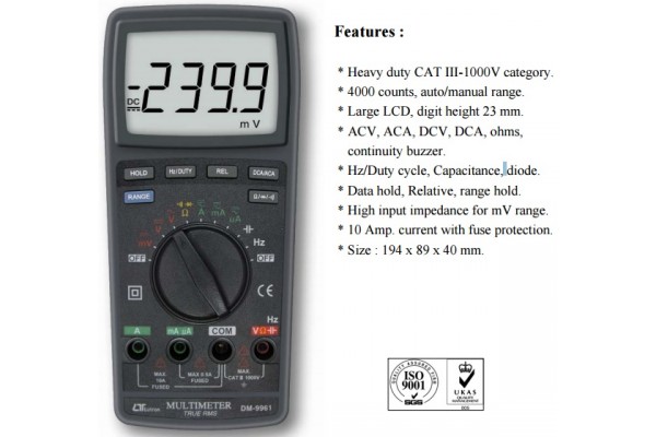 Lutron Digital Multimeter DM-9961